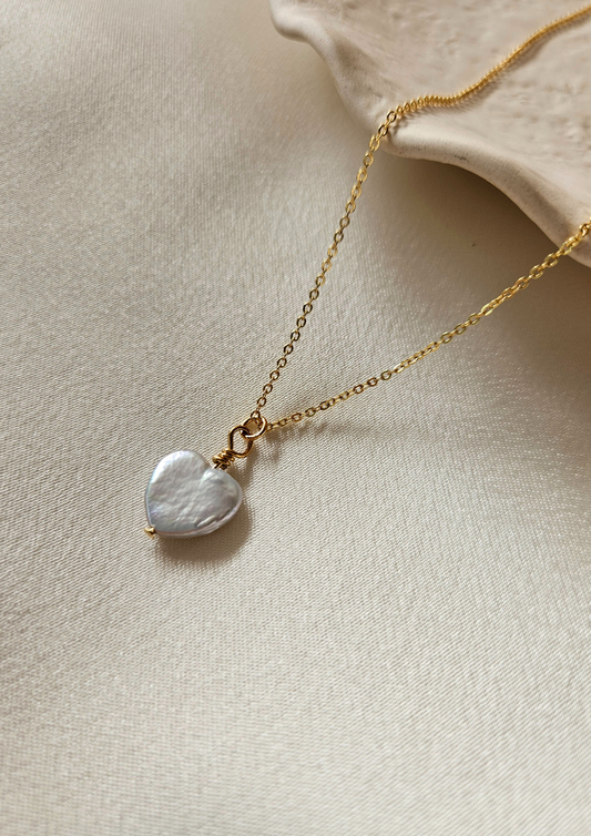 Heart Pearl Necklace