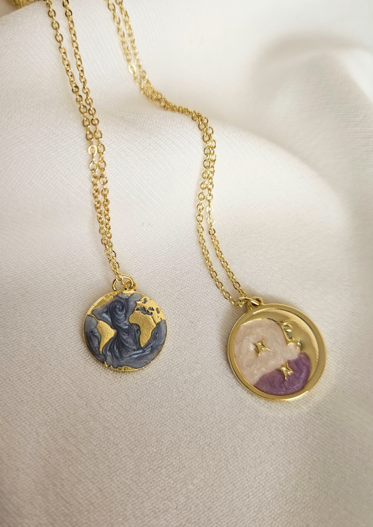 Moon and Stars Necklace