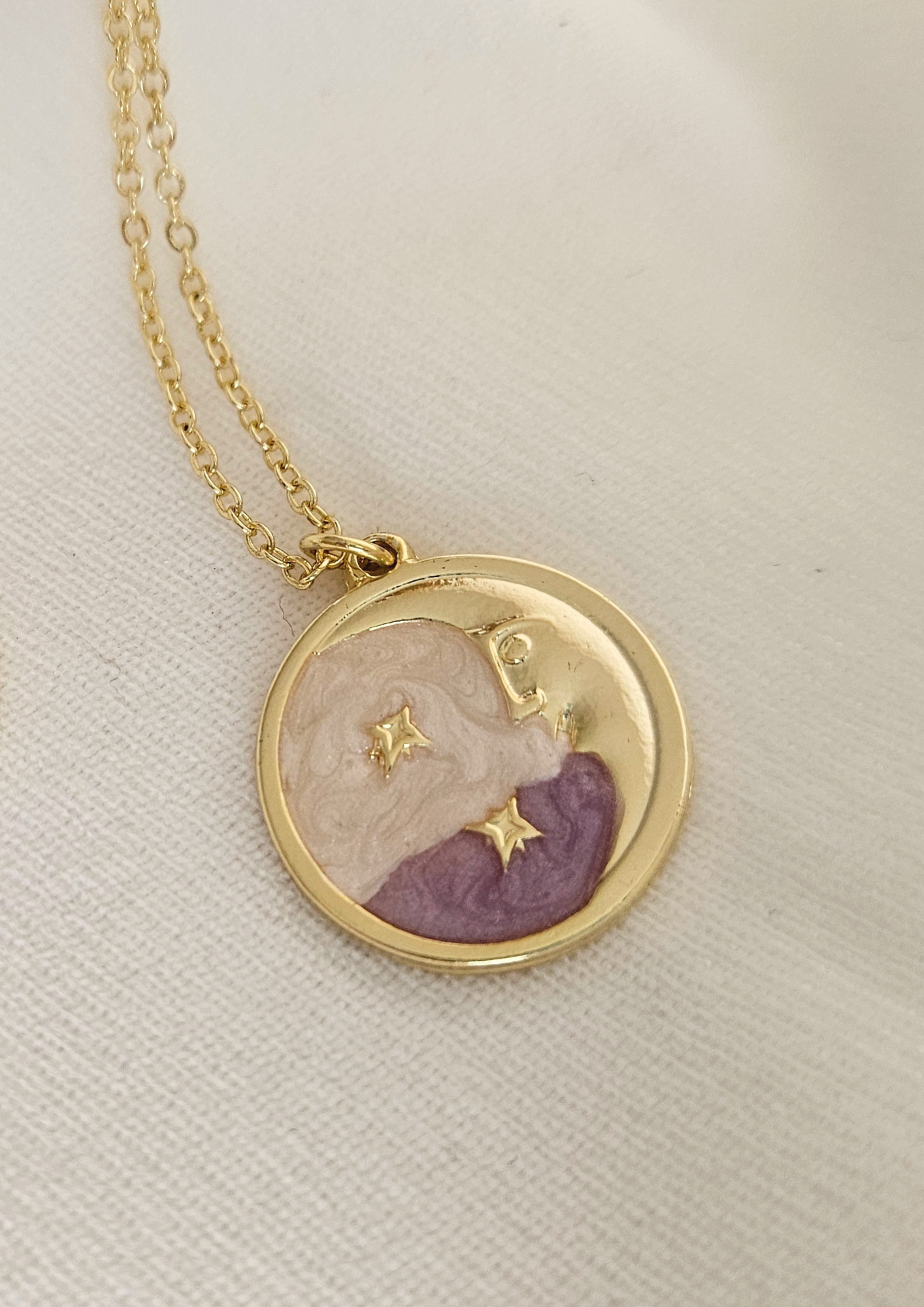 Moon and Stars Necklace