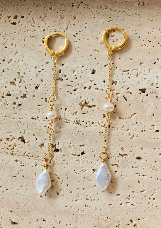 Prismatic Pearl Earring