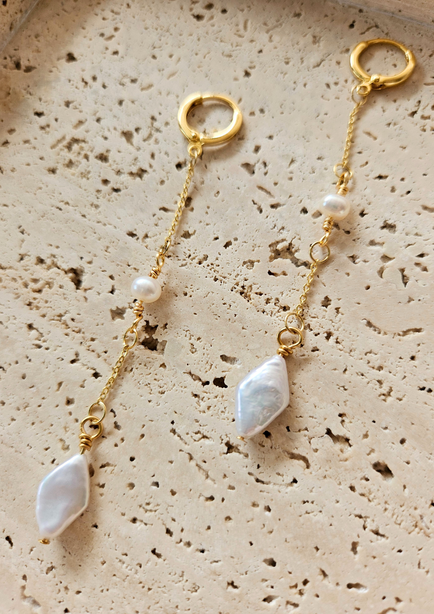 Prismatic Pearl Earring