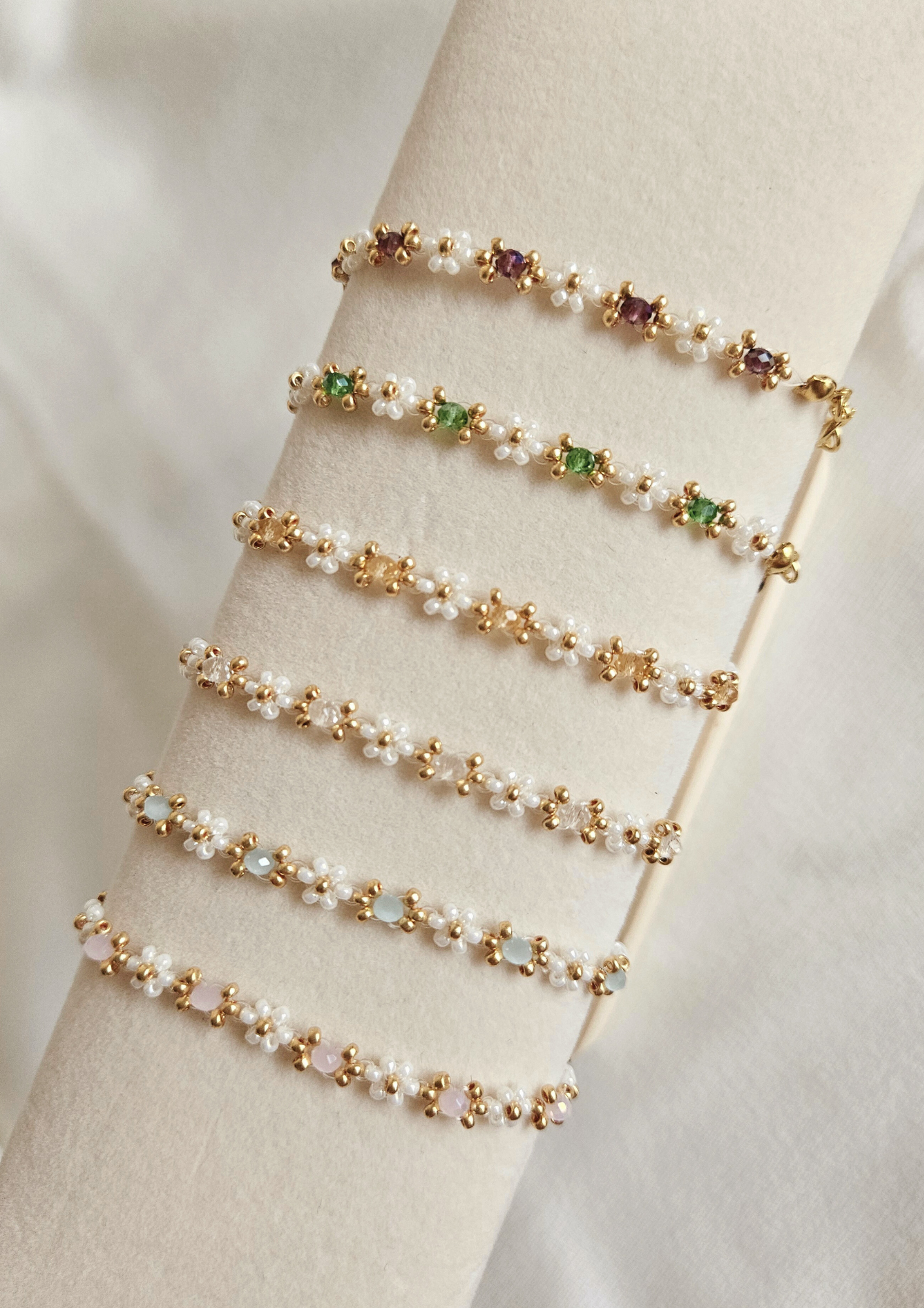 Lyla Crystal Flower Bracelet - Necklace