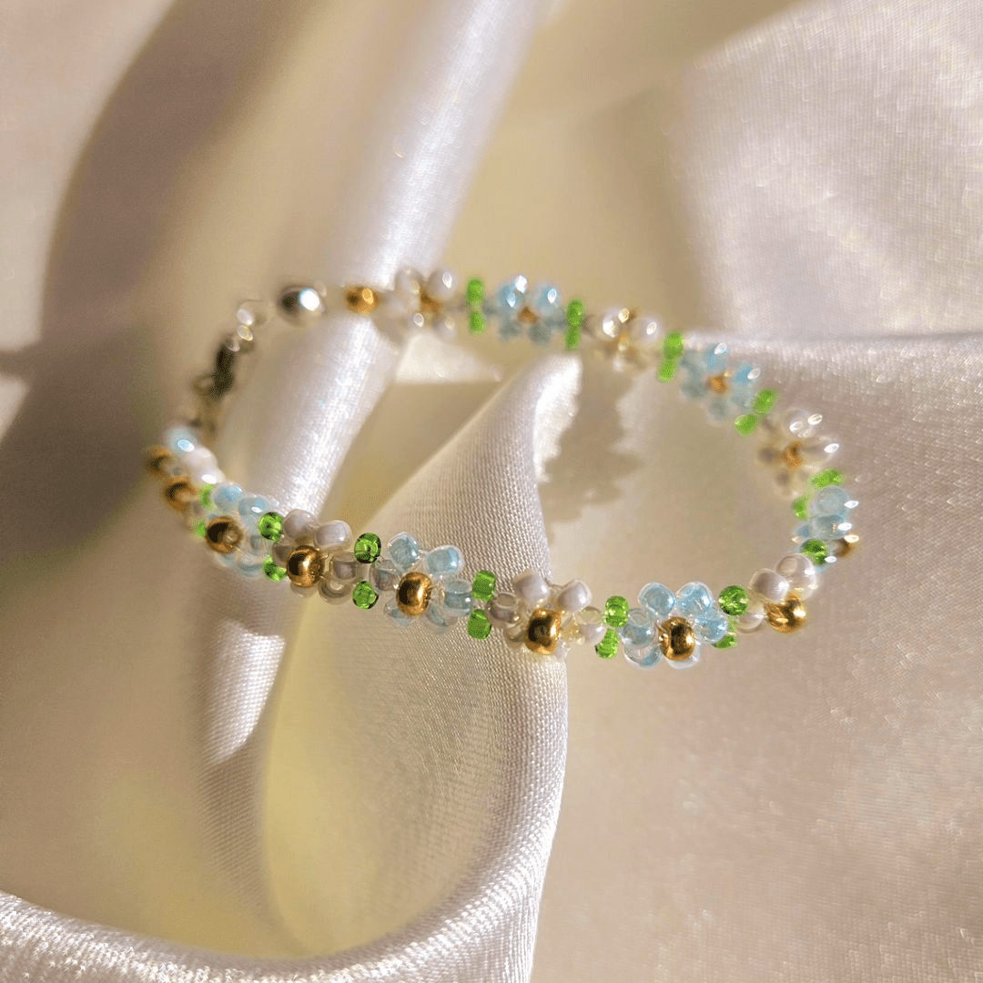 Zinnia Flower Bracelet - Necklace