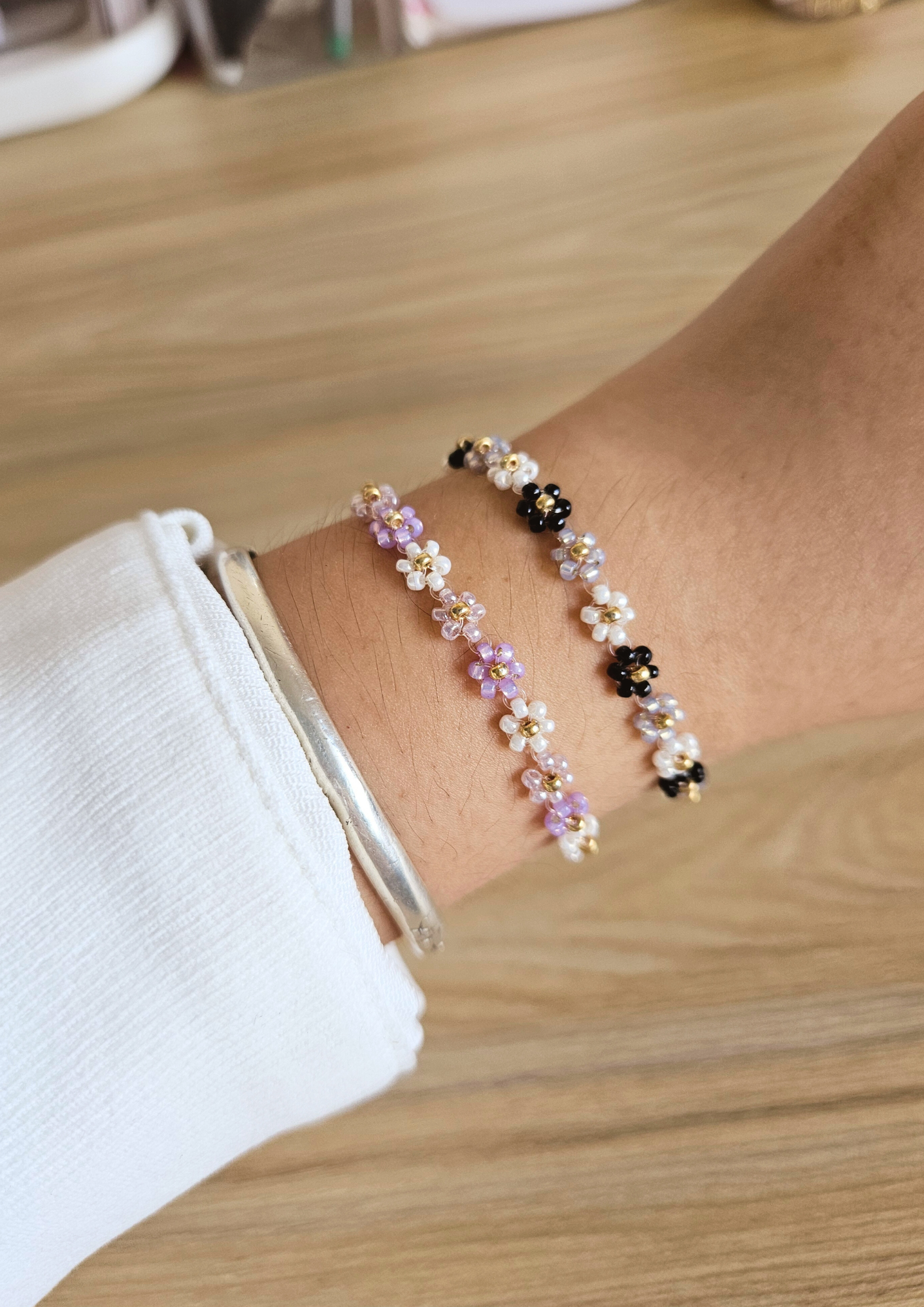 Daisy Rainbow Flower Bracelet - Necklace