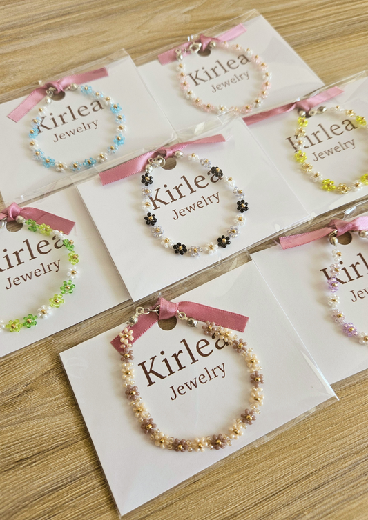 Daisy Rainbow Flower Bracelet - Necklace