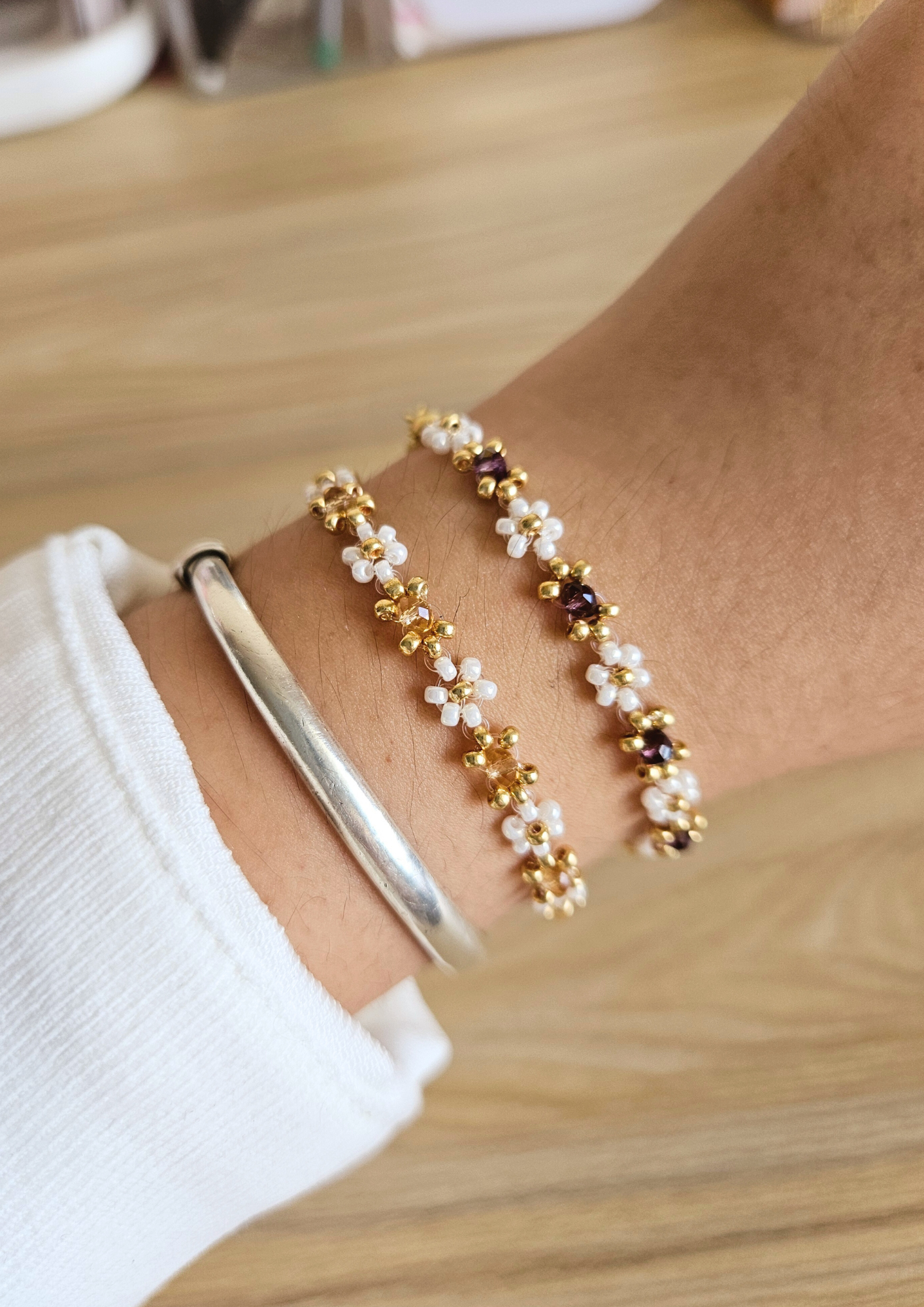 Lyla Crystal Flower Bracelet - Necklace