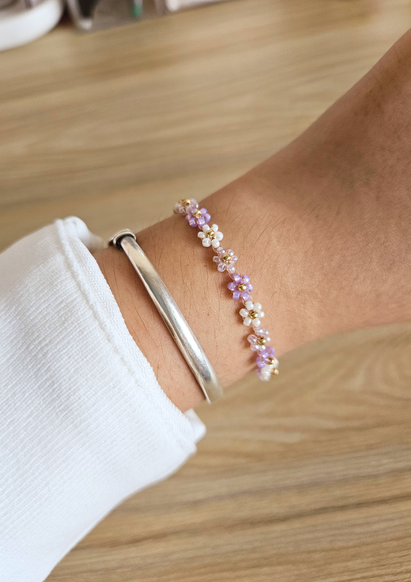 Daisy Rainbow Flower Bracelet - Necklace
