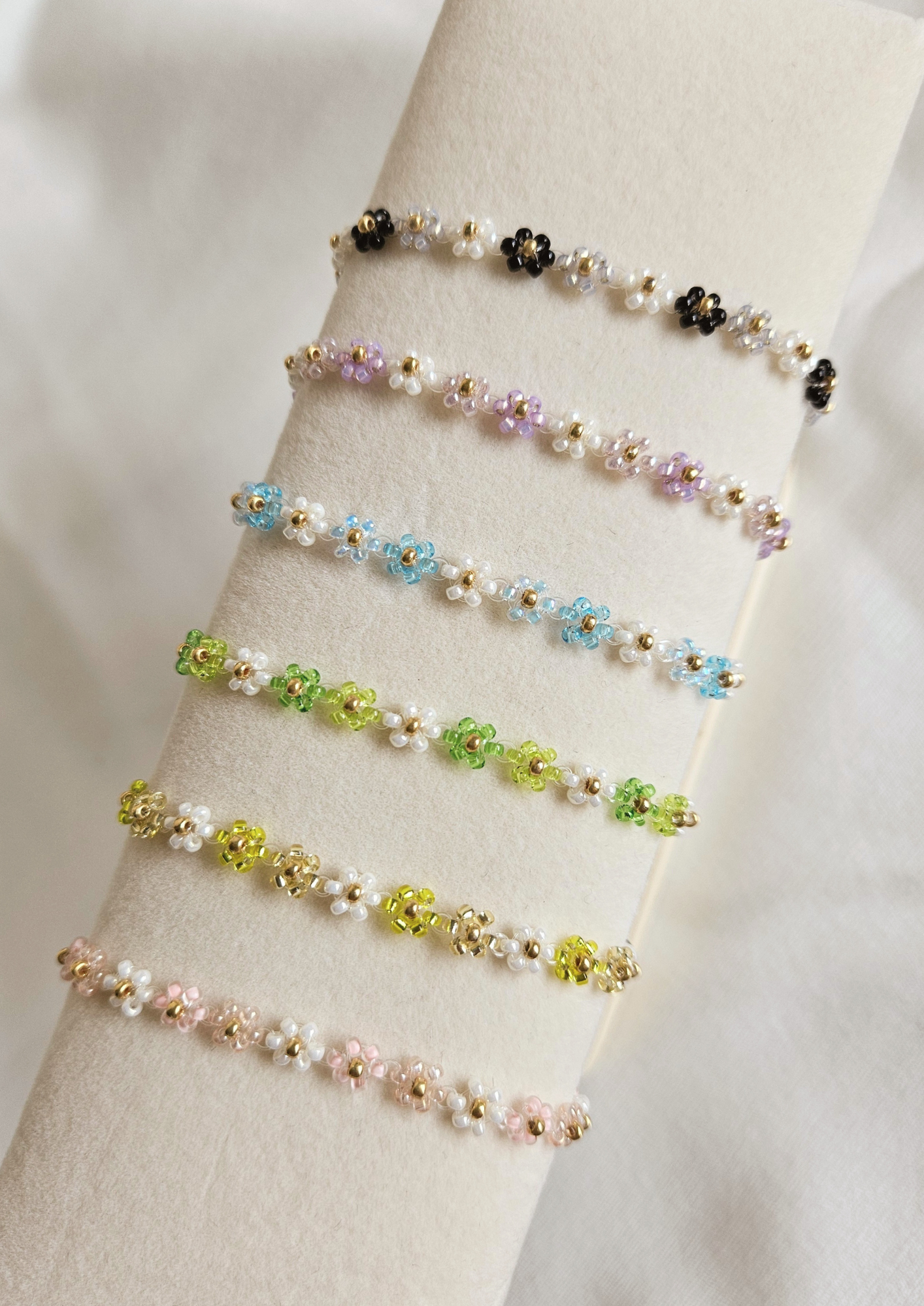 Daisy Rainbow Flower Bracelet - Necklace