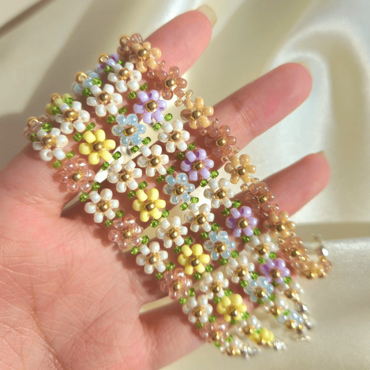 Zinnia Flower Bracelet - Necklace
