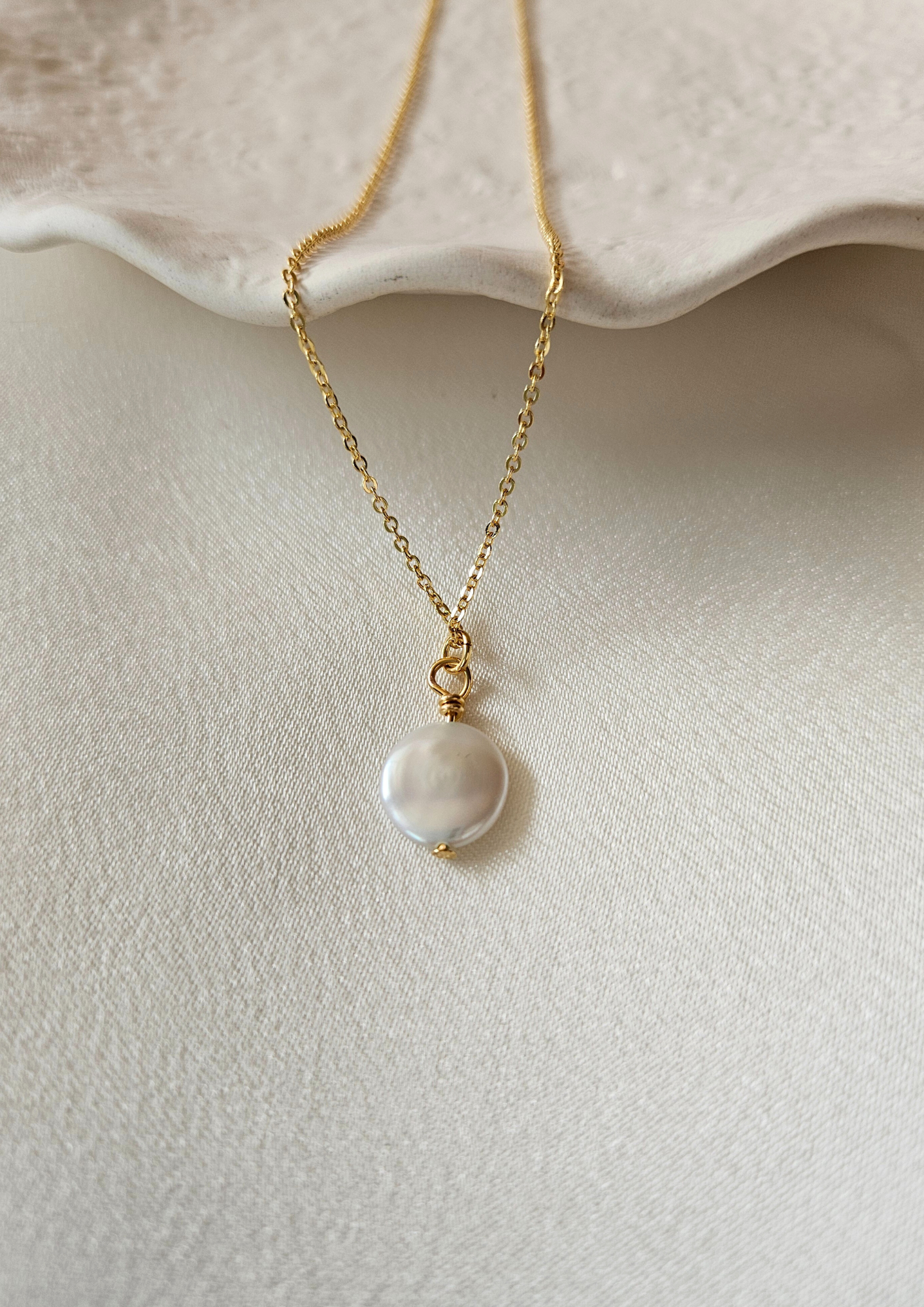 Coin Pearl Necklace