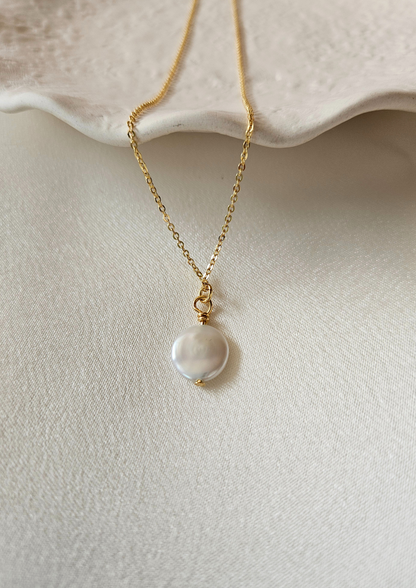 Coin Pearl Necklace