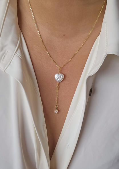 Pearl Lariat Necklace